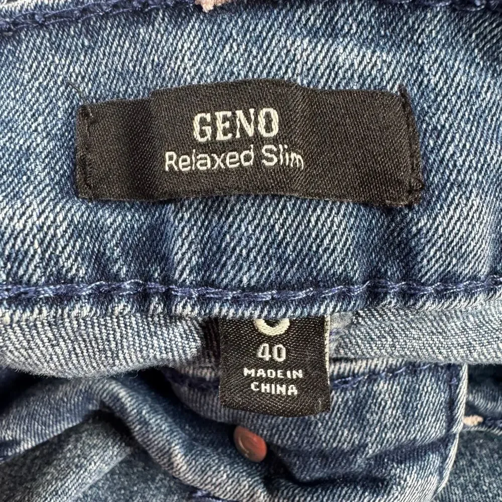 True Religion Geno Relaxed Slim Flap Pocket Jeans Men’s 40 Blue Stretch Denim
